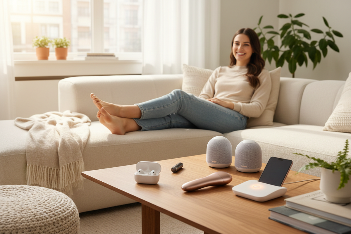 Bright lifestyle gadget banner